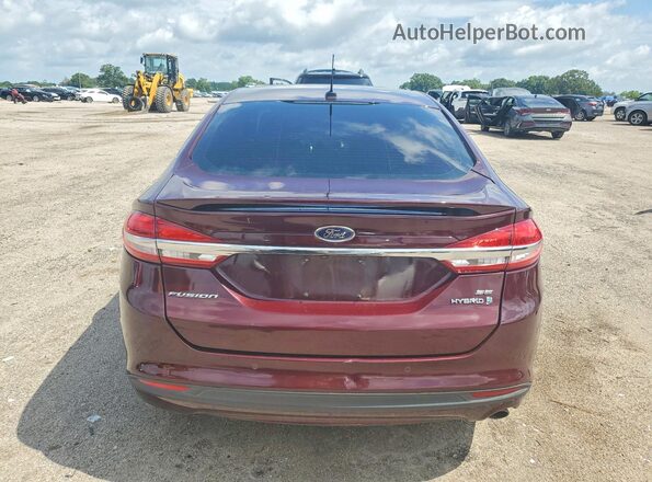 3FA6P0LUXHR167407 2017 FORD FUSION Maroon Հետևի տեսք
