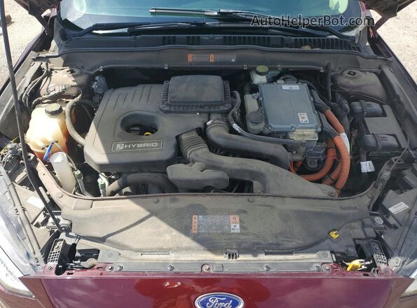 3FA6P0LUXHR167407 2017 FORD FUSION Maroon Սալոնի հետևի տեսք