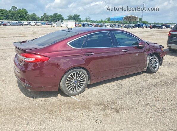 3FA6P0LUXHR167407 2017 FORD FUSION Maroon Հետևի աջ
