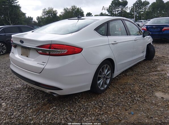 3FA6P0LUXHR295775 2017 FORD FUSION HYBRID White Задня права чверть