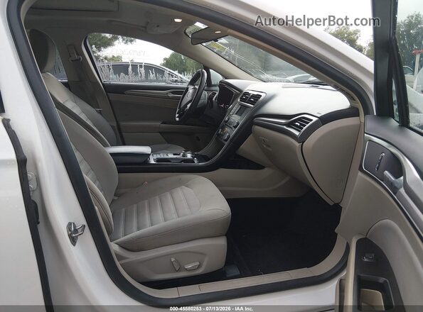 3FA6P0LUXHR295775 2017 FORD FUSION HYBRID White Вид салону спереду