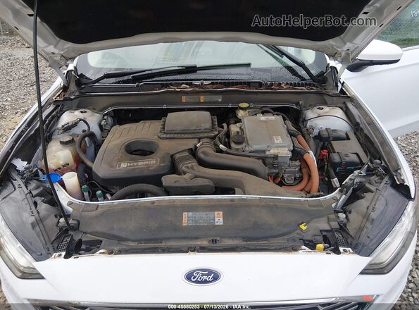 3FA6P0LUXHR295775 2017 FORD FUSION HYBRID White Вид ззаду