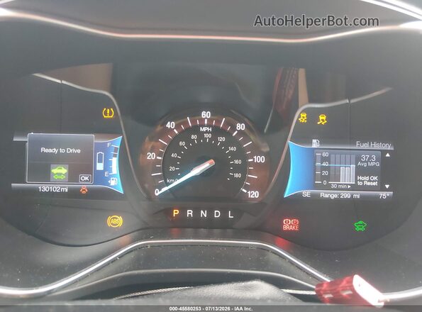 3FA6P0LUXHR295775 2017 FORD FUSION HYBRID White Вид задніх сидінь