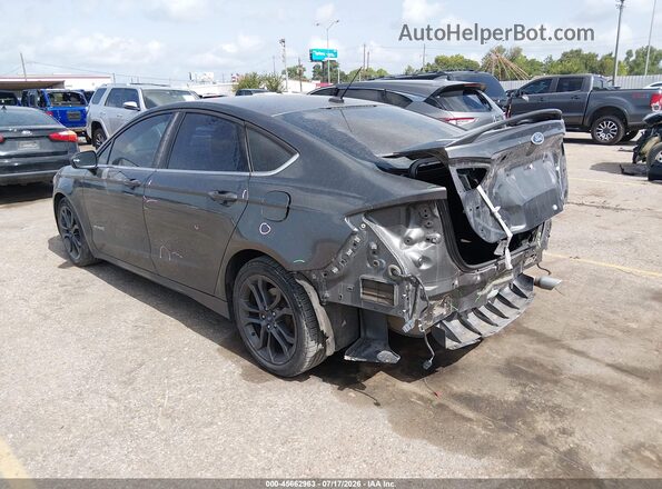 3FA6P0LUXJR116737 2018 FORD FUSION HYBRID Gray Tył lewy