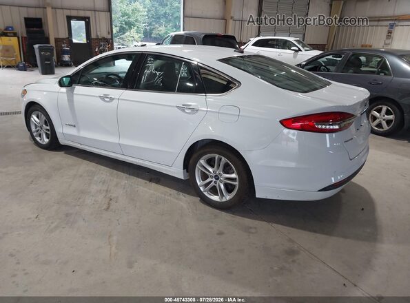 3FA6P0LUXJR171575 2018 FORD FUSION HYBRID White Հետևի ձախ
