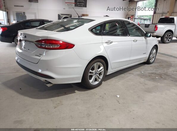 3FA6P0LUXJR171575 2018 FORD FUSION HYBRID White Հետևի աջ