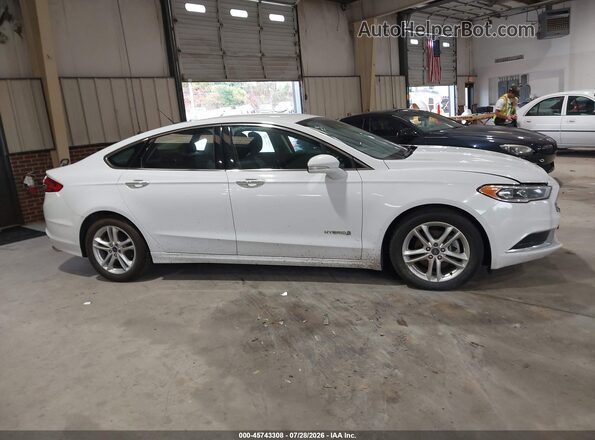 3FA6P0LUXJR171575 2018 FORD FUSION HYBRID White Սալոնի հետևի տեսք