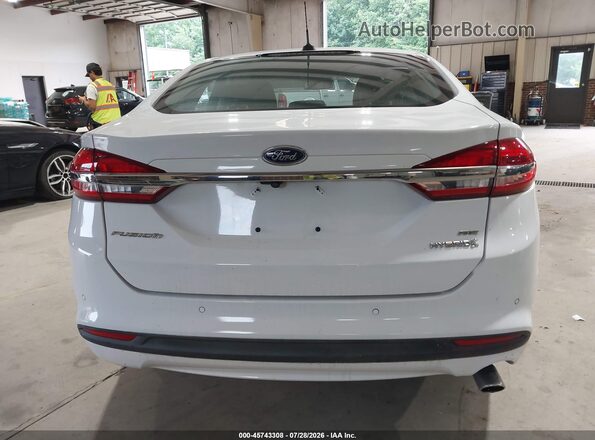 3FA6P0LUXJR171575 2018 FORD FUSION HYBRID White 