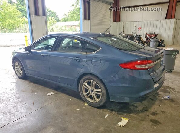 3FA6P0LUXJR185346 2018 FORD FUSION Синий Задняя левая четверть