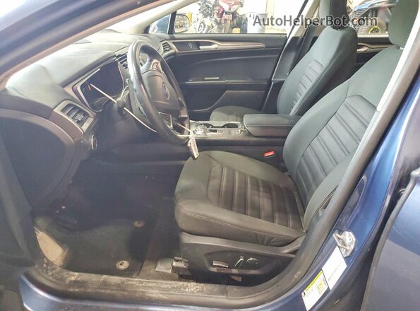 3FA6P0LUXJR185346 2018 FORD FUSION Синий Вид салона спереди