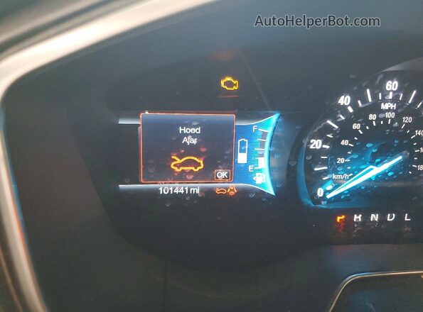 3FA6P0LUXJR185346 2018 FORD FUSION Синий Вид щитка приборов