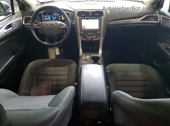 3FA6P0LUXJR185346 2018 FORD FUSION Синий Вид панели приборов