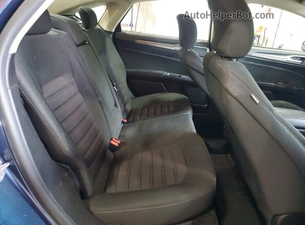 3FA6P0LUXJR185346 2018 FORD FUSION Синий Вид задних сидений