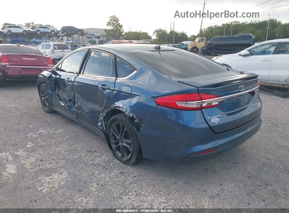 3FA6P0LUXJR213145 2018 FORD FUSION HYBRID Blue Задня ліва чверть