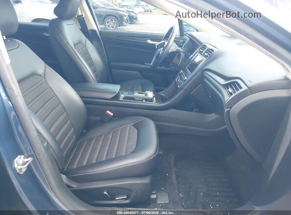 3FA6P0LUXJR213145 2018 FORD FUSION HYBRID Blue Вид салону спереду