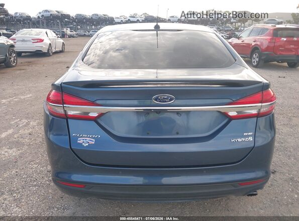 3FA6P0LUXJR213145 2018 FORD FUSION HYBRID Blue 