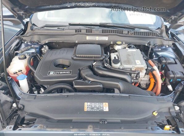3FA6P0LUXJR213145 2018 FORD FUSION HYBRID Blue Вид ззаду