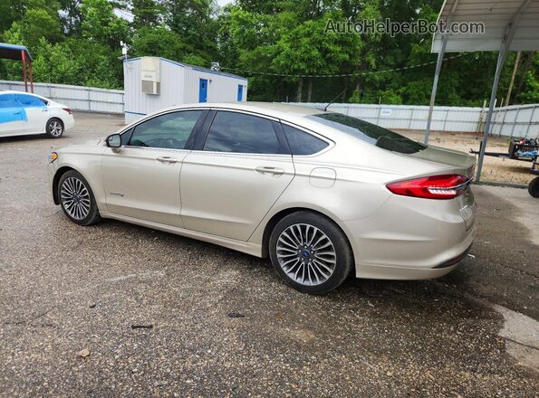 3FA6P0LUXJR259042 2018 FORD FUSION Бежевый Задняя левая четверть
