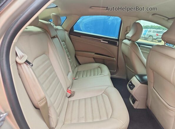 3FA6P0LUXJR259042 2018 FORD FUSION Бежевый Вид задних сидений