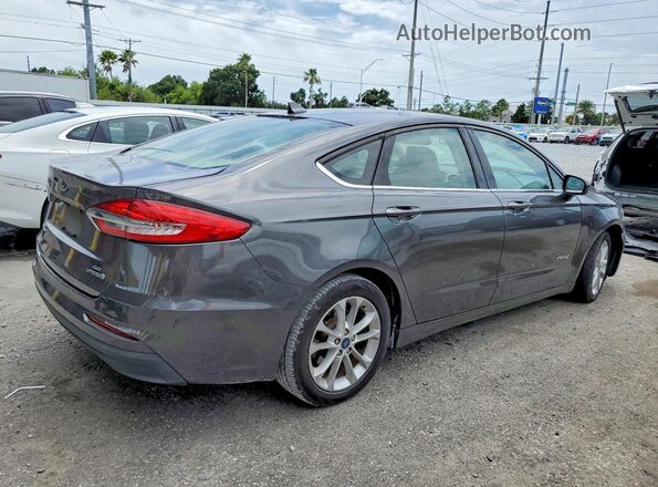 3FA6P0LUXKR125522 2019 FORD FUSION Gray Задня права чверть