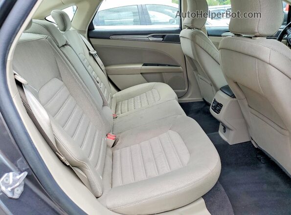 3FA6P0LUXKR125522 2019 FORD FUSION Gray Вид задніх сидінь