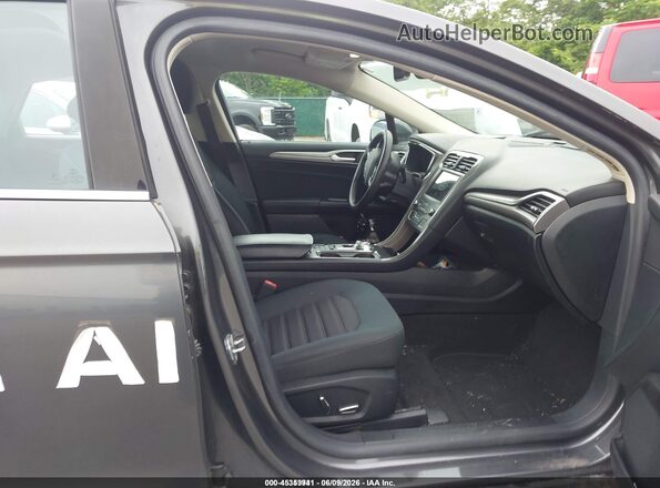 3FA6P0LUXKR149528 2019 FORD FUSION HYBRID Gray Вид салону спереду