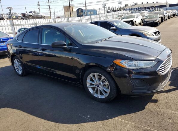3FA6P0LUXLR199282 2020 FORD FUSION Black Front right