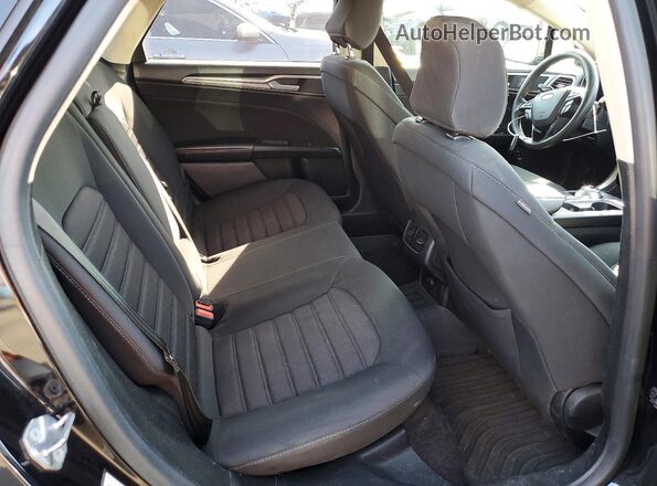 3FA6P0LUXLR199282 2020 FORD FUSION Black Rear seats view