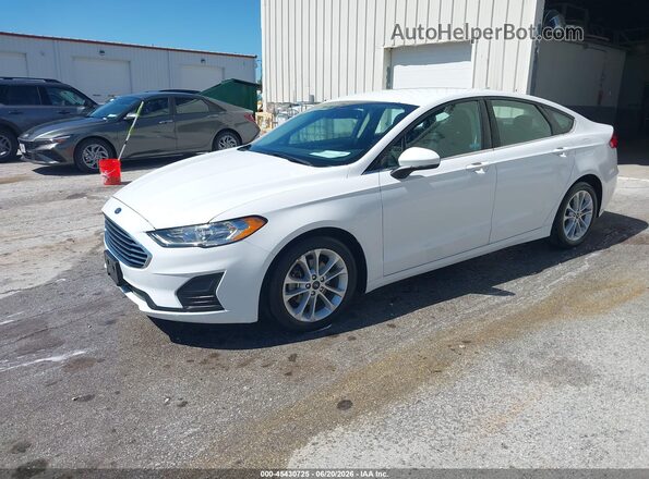 3FA6P0LUXLR264017 2020 FORD FUSION White წინა მარცხენა ხედი სამი მეოთხედიდან