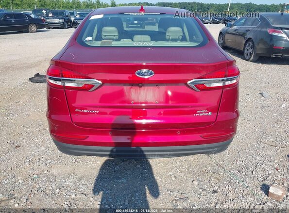 3FA6P0MU6KR123670 2019 FORD FUSION HYBRID Красный 