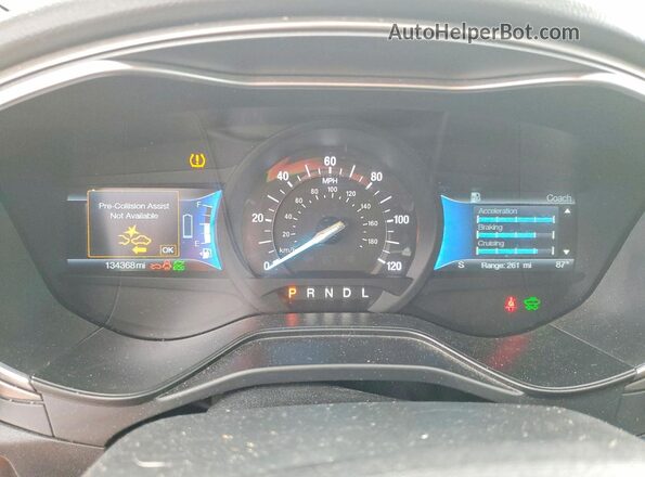 3FA6P0MU6KR141019 2019 FORD FUSION Gray ხელსაწყოთა პანელის ხედი