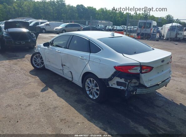 3FA6P0MU7KR139599 2019 FORD FUSION HYBRID White Trasero izquierdo