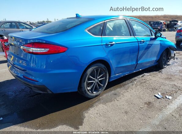 3FA6P0MUXLR234854 2020 FORD FUSION Blue Rear right