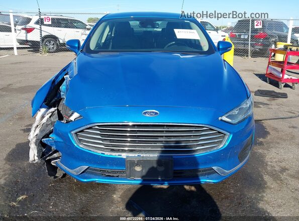 3FA6P0MUXLR234854 2020 FORD FUSION Blue Rear interior view