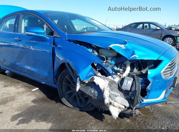 3FA6P0MUXLR234854 2020 FORD FUSION Blue Front view