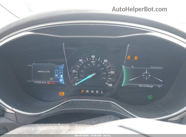 3FA6P0PU0GR403491 2016 FORD FUSION ENERGI Gray Widok tylnych siedzeń