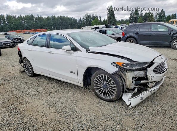3FA6P0PU0HR354164 2017 FORD FUSION Белый Передняя правая четверть