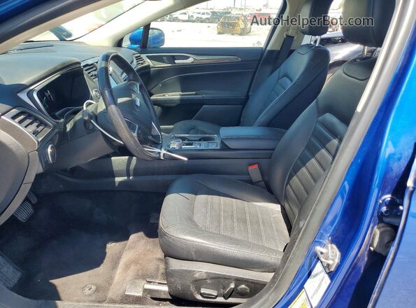 3FA6P0PU0JR181431 2018 FORD FUSION Blue წინა სალონის ხედი