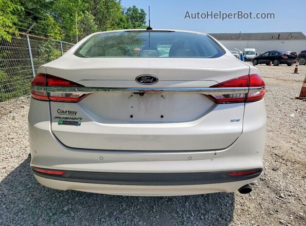 3FA6P0PU1HR282018 2017 FORD FUSION White უკანა ხედი