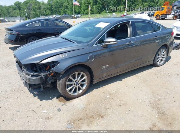 3FA6P0PU2HR270525 2017 FORD FUSION ENERGI Gray Առջևի ձախ երեք քառորդ տեսարան