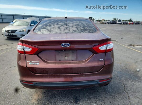 3FA6P0PU3GR187751 2016 FORD FUSION Maroon Вид ззаду