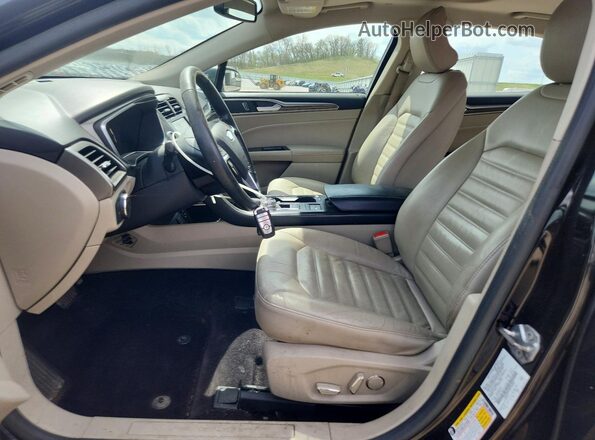 3FA6P0PU3HR186004 2017 FORD FUSION Черный Вид салона спереди