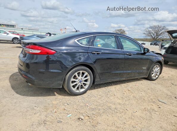 3FA6P0PU3HR186004 2017 FORD FUSION Черный Задняя правая четверть