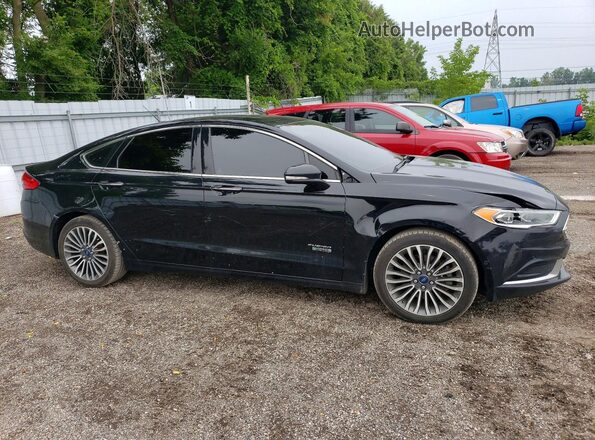 3FA6P0PU9JR130073 2018 FORD FUSION Black Передня права чверть