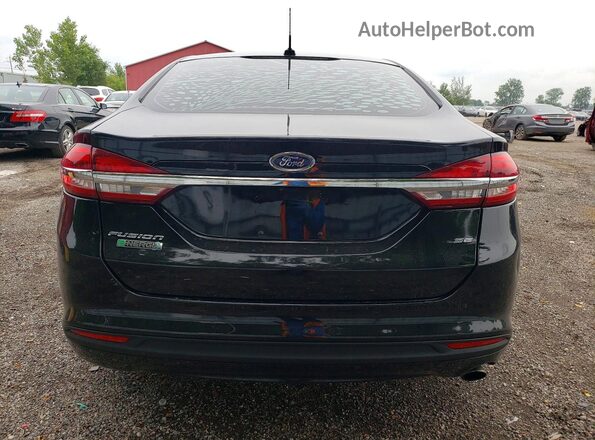 3FA6P0PU9JR130073 2018 FORD FUSION Black Вид ззаду