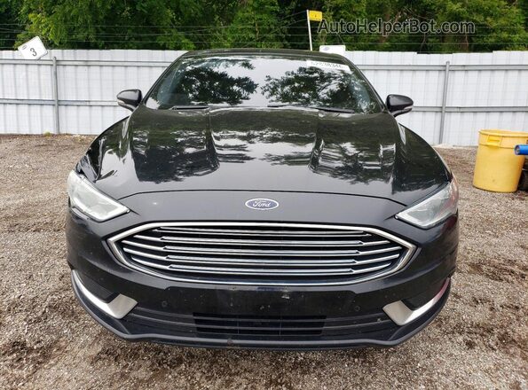 3FA6P0PU9JR130073 2018 FORD FUSION Black Вид спереду