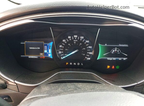 3FA6P0PU9JR130073 2018 FORD FUSION Black Вид щитка приладів