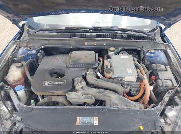 3FA6P0RU0JR132274 2018 FORD FUSION HYBRID Синий Вид сзади