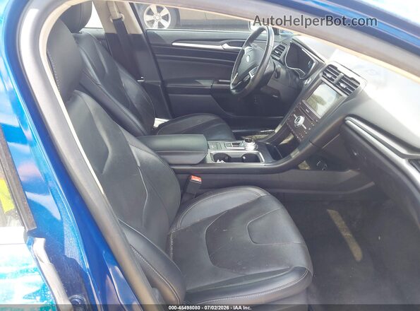3FA6P0RU0JR132274 2018 FORD FUSION HYBRID Синий Вид салона спереди