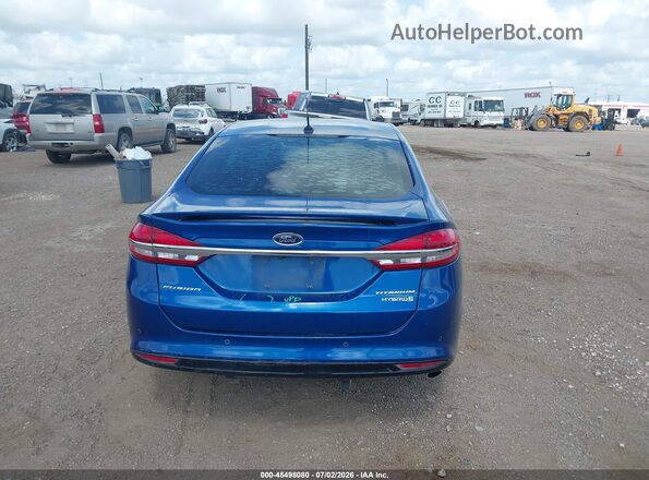 3FA6P0RU0JR132274 2018 FORD FUSION HYBRID Синий 